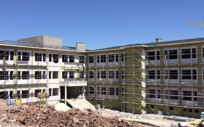 Gaziantep Şehitkamil District Yalangoz Primary School 12 Classroom Construction Work