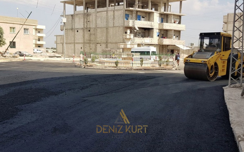 أعمال بناء الأسفلت في محافظة غازي عنتاب سوريا المجلس المحلي في جرابلس 